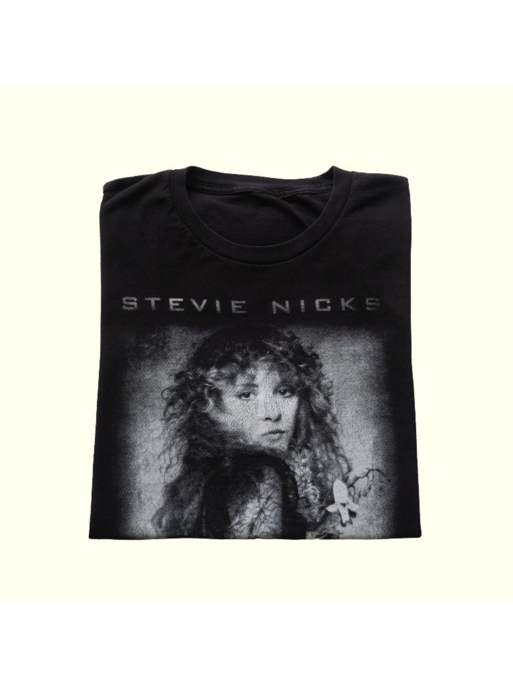 STEVIE NICKS VTG RETRO Y2K 2000s ROCK MUSIC TOUR 2017 BLACK GRAPHIC T SHIRT SZ L